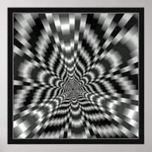 Illusion optique de tunnel époustouflant affiches