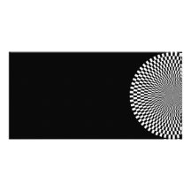 ILLUSIONS 1309144895_Vector OPTIQUES BLANCHES NOIR Photocarte Personnalisée