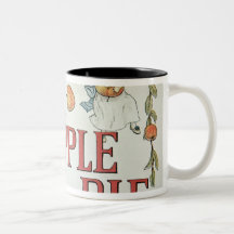 Illustration "A" de 'tarte aux pommes Alphabet Tasse À Café