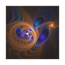 Illustration abstraite de fractale le remous impression sur toile