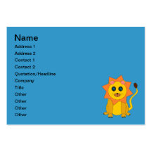 Illustration de lion cartes de visite professionnelles