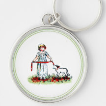 Illustration de livre vintage de Kate Greenaway Porte-clefs