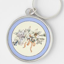 Illustration de livre vintage de Kate Greenaway Porte-clefs