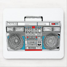 illustration du boombox 80s tapis de souris