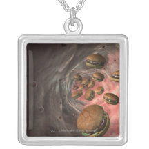 Illustration d'un vaisseau sanguin avec des hambur pendentifs personnalisés