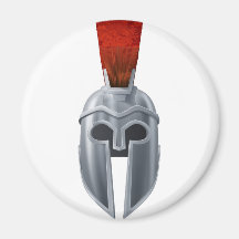 Illustration spartiate de casque magnets pour réfrigérateur