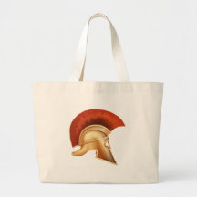 Illustration spartiate de casque sac