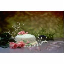 Image de gâteau et de fleurs de mariage photo sculpture
