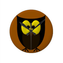 Image de hibou pendule murale