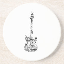 image de musique de noir de suffisance de mot de g dessous de verres