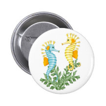Imaginaire d'hippocampe pin's avec agrafe