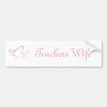 img-ding, de Vrouw van Vrachtwagenchauffeurs Bumperstickers