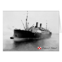 Impératrice de RMS de l'Irlande Carte De Vœux