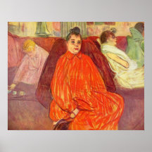 In Divas van de Salon door Toulouse-Lautrec Print