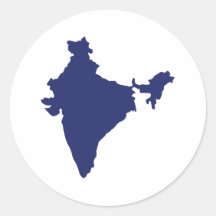 India Ronde Stickers