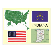Indiana, de V.S. Wenskaart