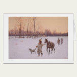 Indiens dans la neige (0565A) cartes