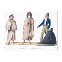 Indigènes de la Nouvelle Zélande Impression Sur Toile
