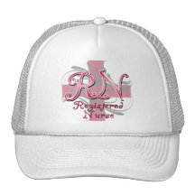 Infirmier autorisé, remous roses de croix casquettes de camionneur