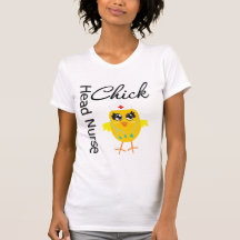 Infirmier chef du poussin v1 d'infirmière t-shirts
