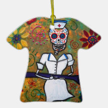 INFIRMIÈRE mexicaine Dia de los Muertos Ornament Ornements De Noël