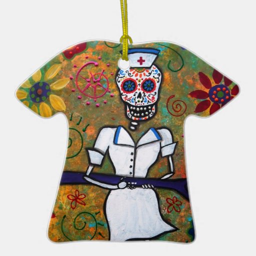 INFIRMIÈRE mexicaine Dia de los Muertos Ornament Ornements De Noël
