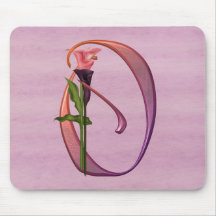 Initiale colorée O de calla Tapis De Souris