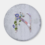 Initiale précieuse N de papillon Magnets Pour Réfrigérateur