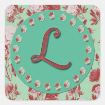Initiale vintage L autocollants