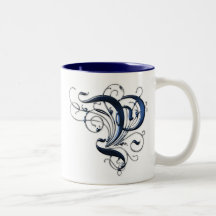 Initiale vintage P Tasse À Café