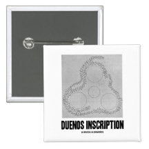 Inscription de Duenos (vieille inscription latine) Badge Avec Épingle