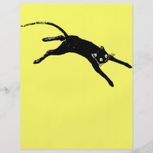 Insecte courant de chat noir tract personnalisé