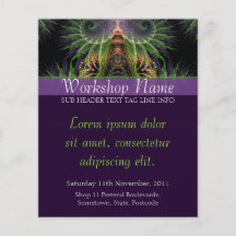 Insecte spirituel d'art de fractale de temple prospectus customisé