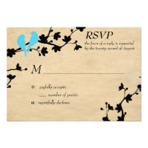 Inséparables RSVP de couples Invitations Personnalisées