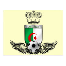 Insigne d'Algerie pour les rois algériens du footb Cartes Postales