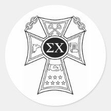 Insigne de Chi de sigma Autocollants Ronds