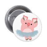 Insigne mignon de bouton de porc de ballerine de b badges publicitaires