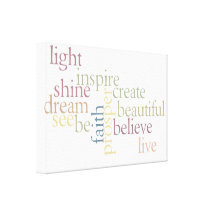 Inspirez la foi impression sur toile