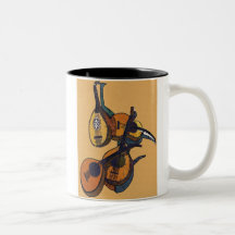 Instruments de musique ficelés mug