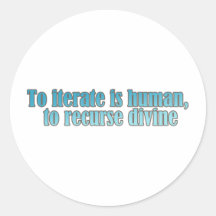 Interate Recurse humain Devine Autocollants
