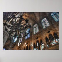 Intérieur de Notre Dame Posters