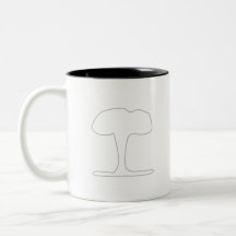 intérieur deux-dégrossir-foncé de pommier tasse