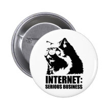 Internet : Affaires sérieuses (T-shirt drôle de lo Badge