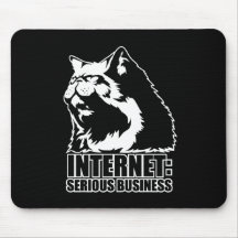 Internet: Ernstige Zaken (lolcat grappige t-shirt) Muismat