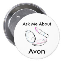 Interrogez-moi au sujet d'Avon - bouton rond Pin's