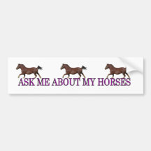 Interrogez-moi au sujet de mes chevaux autocollants pour voiture