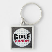 Intoxiqué de golf porte-clefs