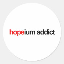 Intoxiqué de Hopeium Autocollants Ronds