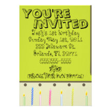 invitaion de carte d'anniversaire de bébé ou de fi invitations personnalisées