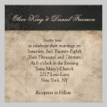 Invitatio l'épousant élégant noir et blanc de zèbr invitations